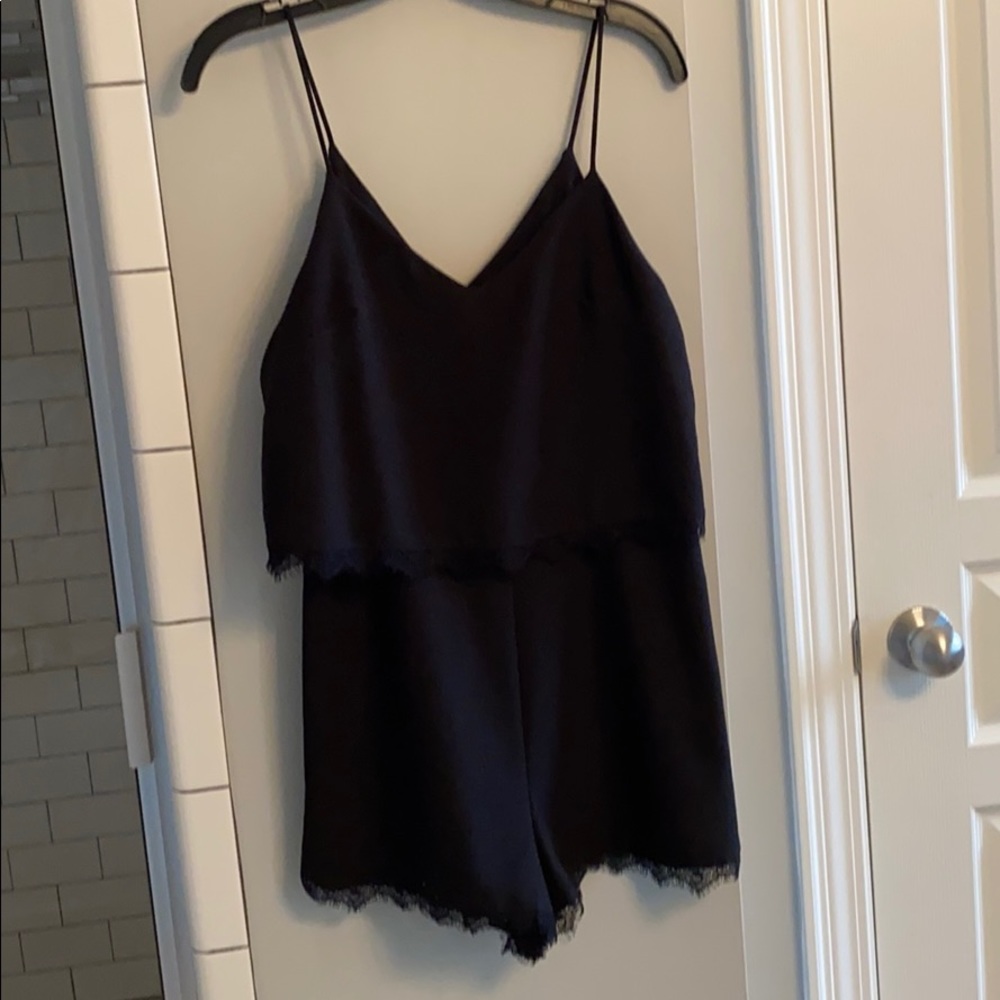 Topshop lace shorts detail romper